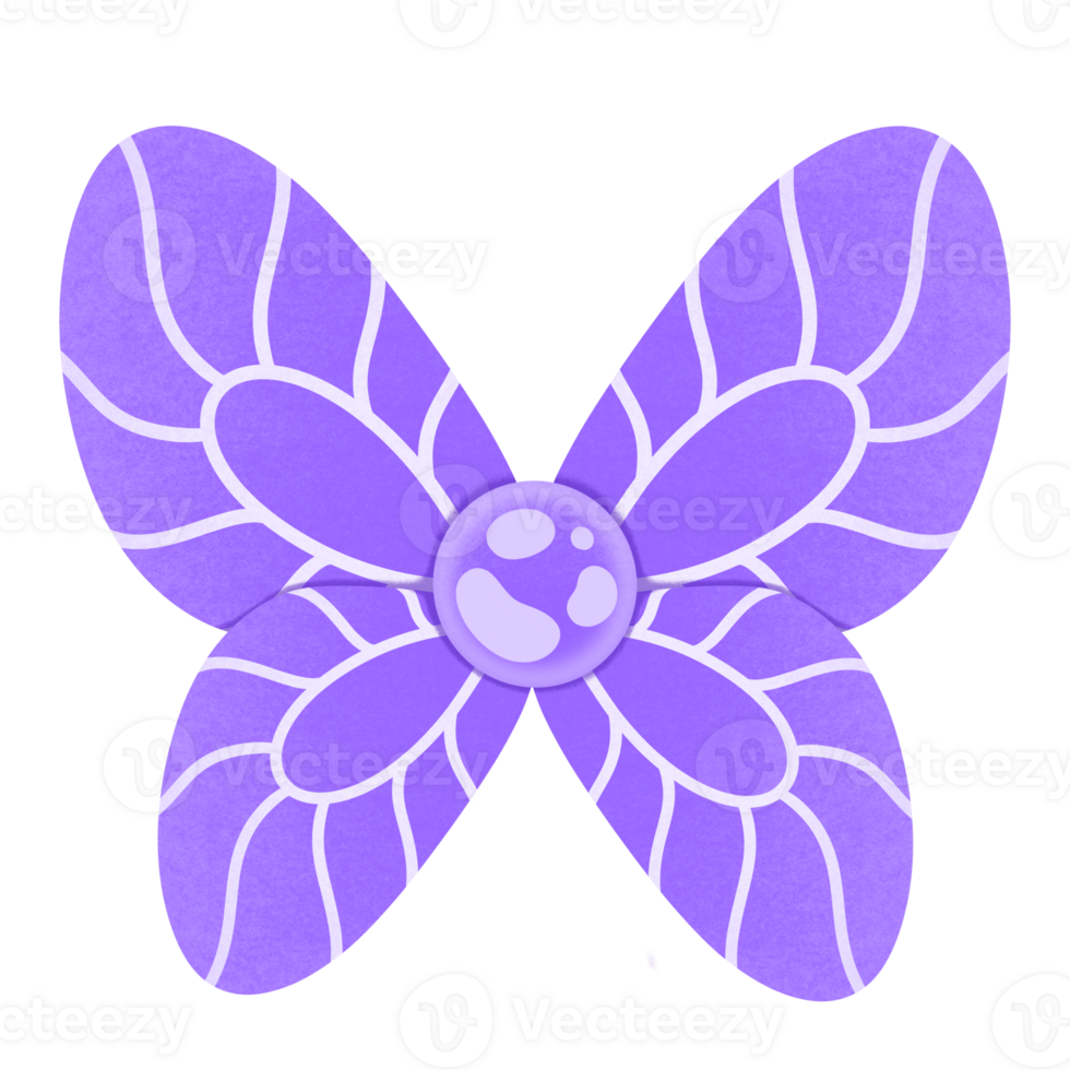Purple Butterfly Wings 90's Style Cartoon illustration Butterfly Wings Vintage Style Fairy Wings Vintage Style Fantasy Wings Fancy Wings png