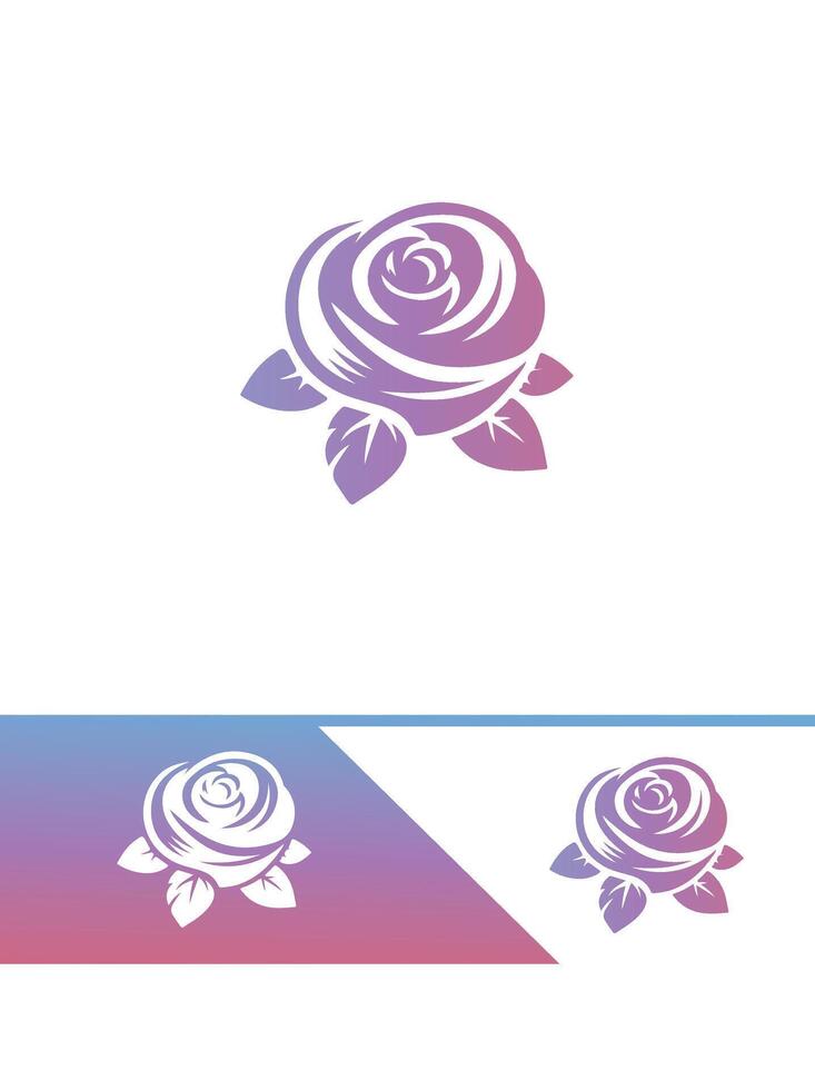 Pink Oasis Rose Logo vector