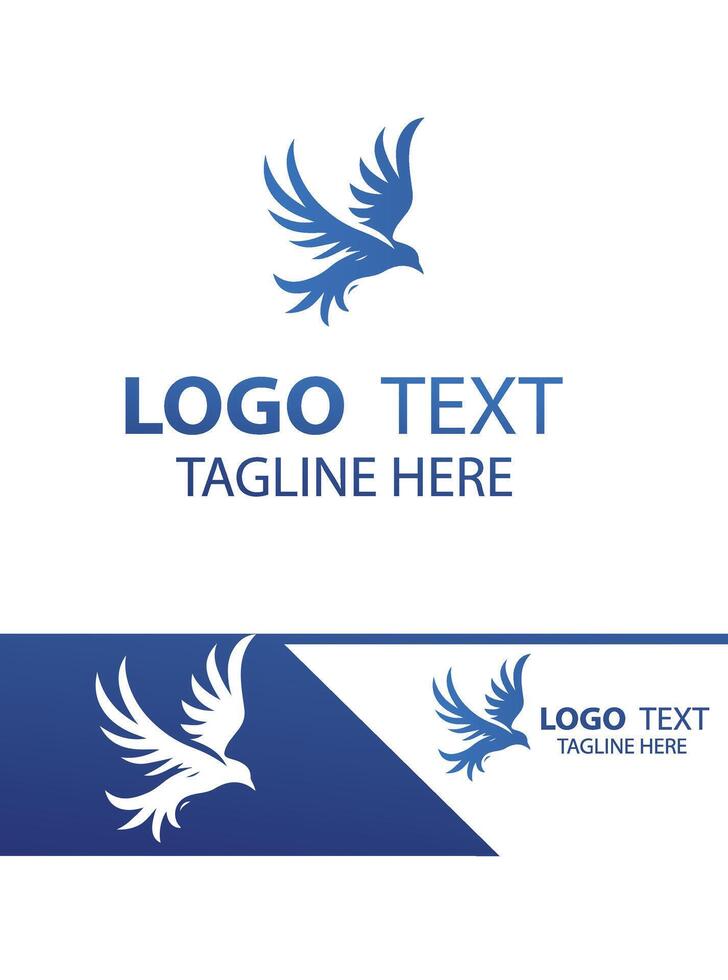 Quest flying bird logo vector