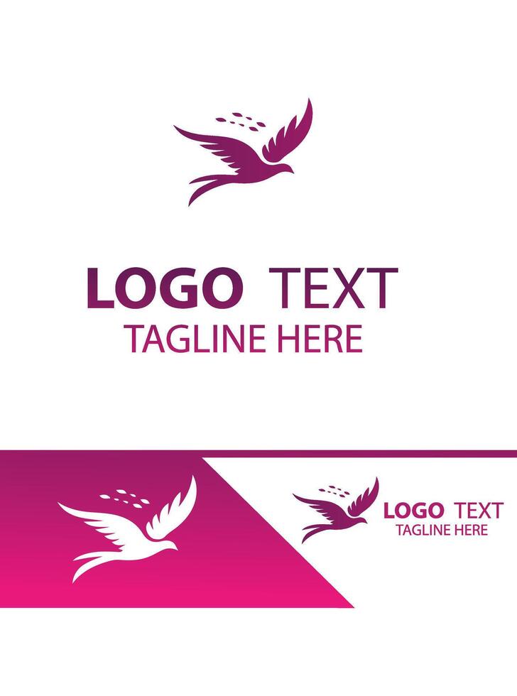 Air Nimbus flying bird logo vector