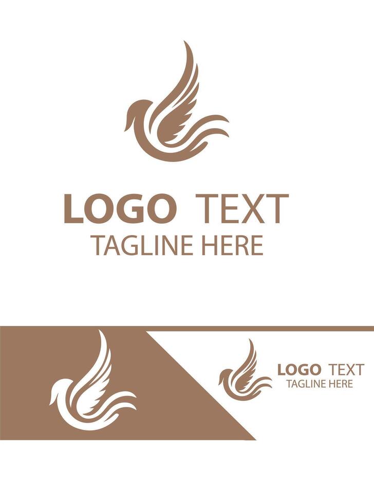 Sky Loft flying bird logo vector