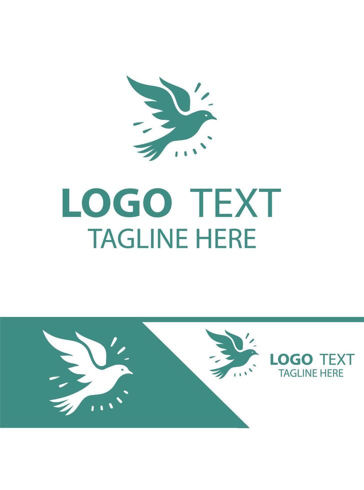 Great Grey Owl flying bird logo vector