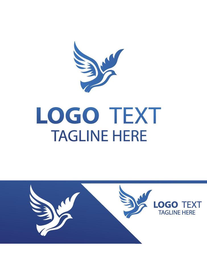 Eurasian Skylark flying bird logo vector