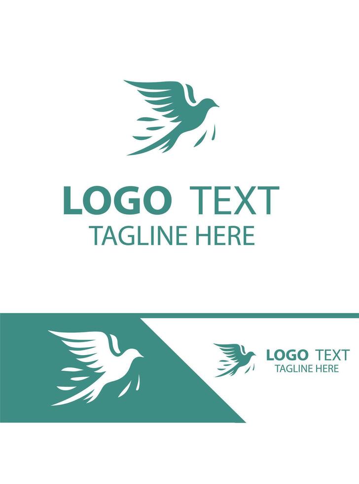 Golden Plover flying bird logo vector