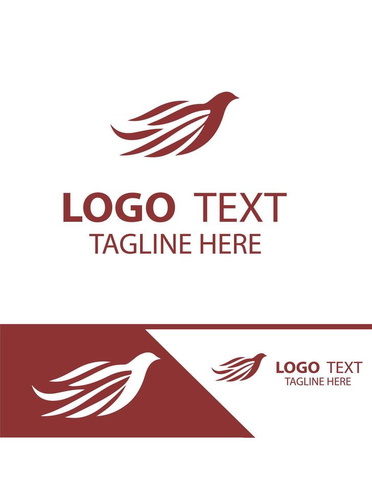 Dove flying bird logo vector