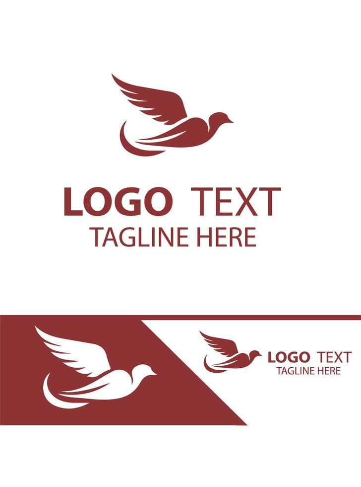 Puffin FLYING BIRD LOGO vector