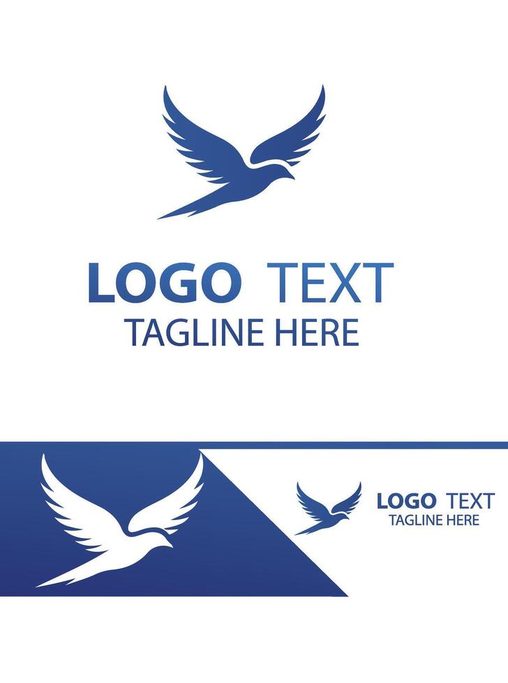 Sparrow FLYING BIRD LOGO vector