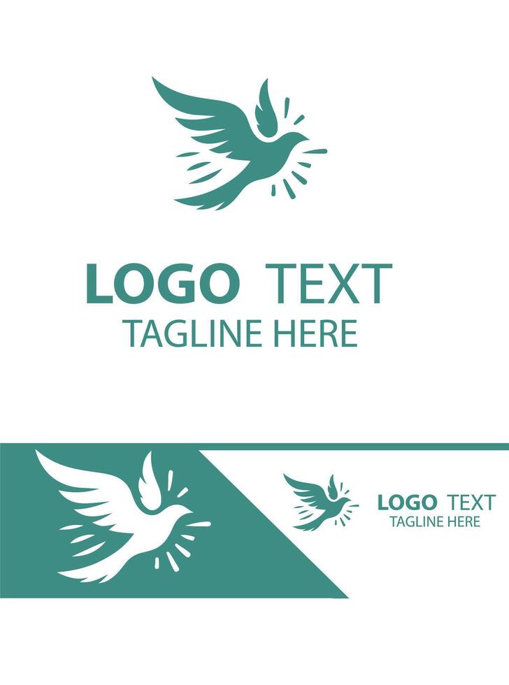 Heron FLYING BIRD LOGO vector
