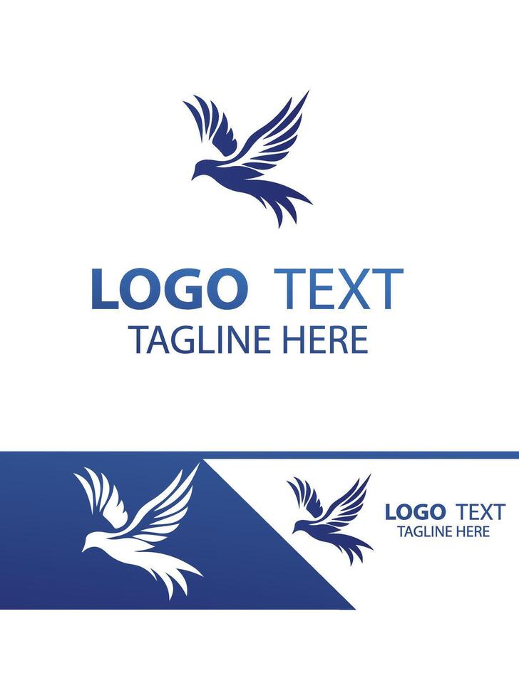 Swallow FLYING BIRD LOGO vector