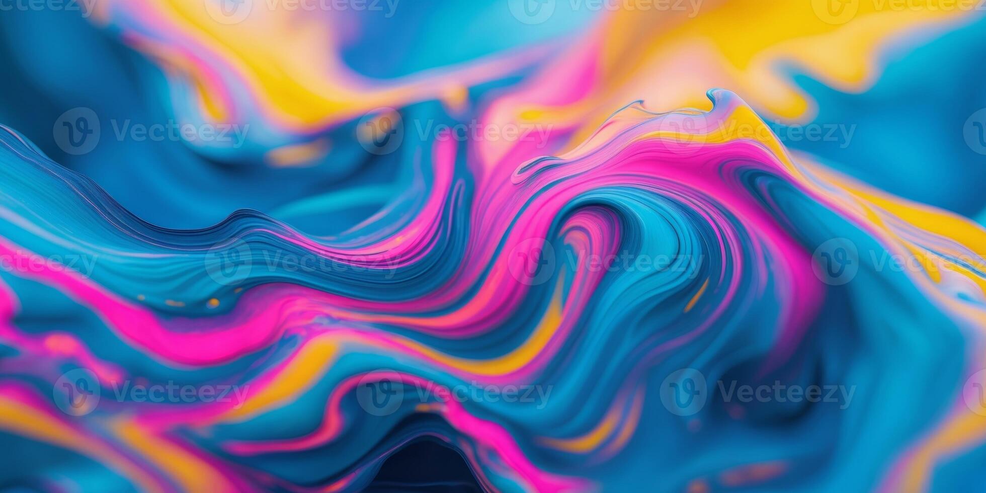 Abstract Fluid Colors Swirling Background. photo