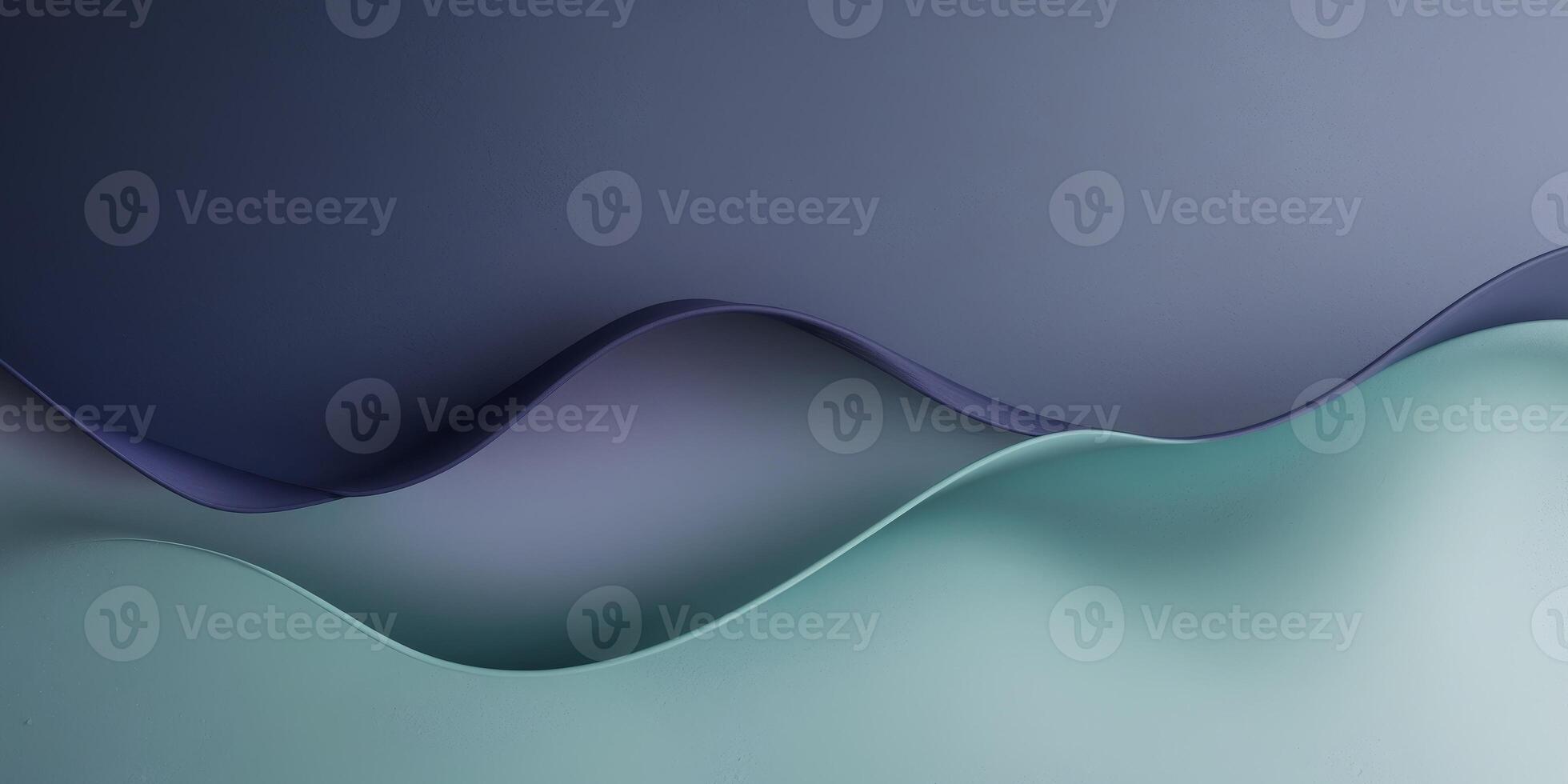 Serene Abstract Design with Smooth Gradient from Deep Navy to Soft Teal and Subtle Textures. photo