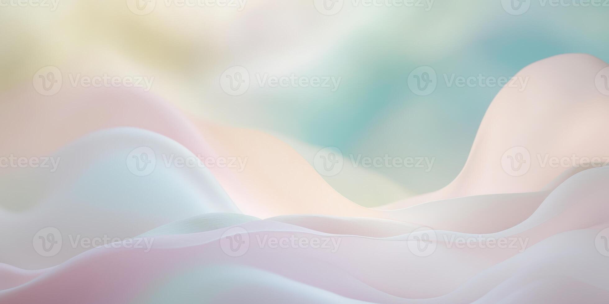 Soft pastel gradient background with blurred abstract colors. photo