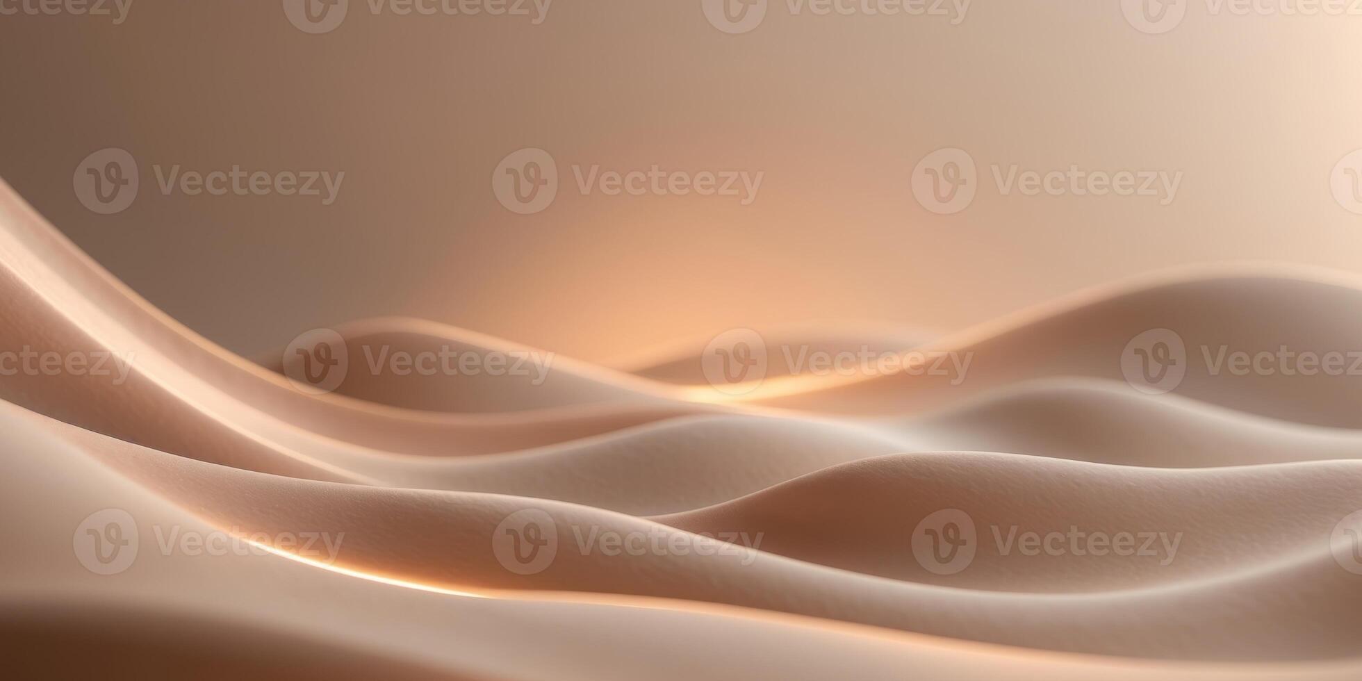 soft mocha mousse brown gradient with glowing edges abstract background modern trendy tone hue shade. photo