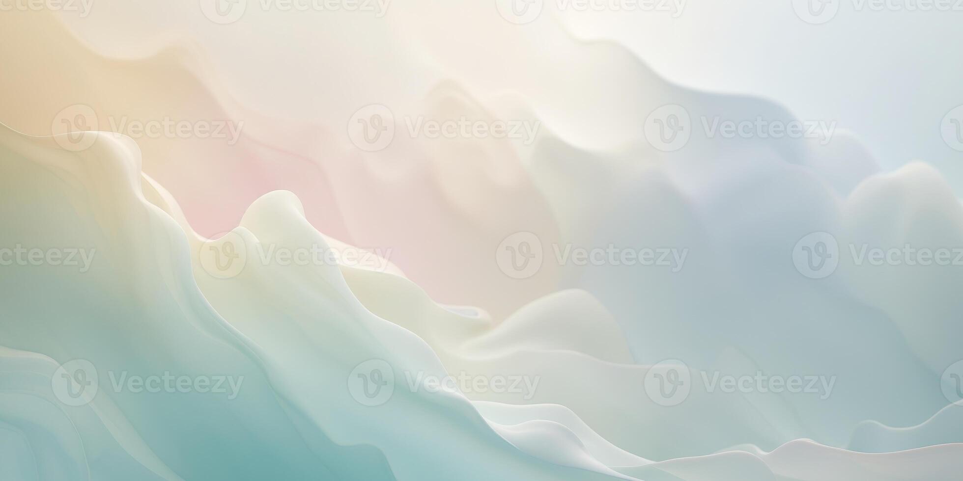 Soft pastel gradient background with blurred abstract colors photo