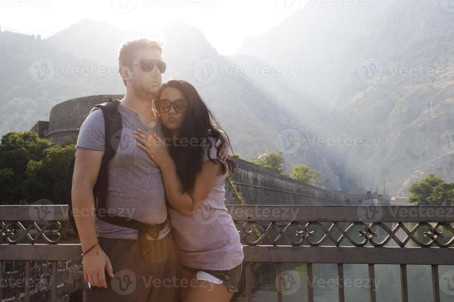 couple posing in Kotor photo