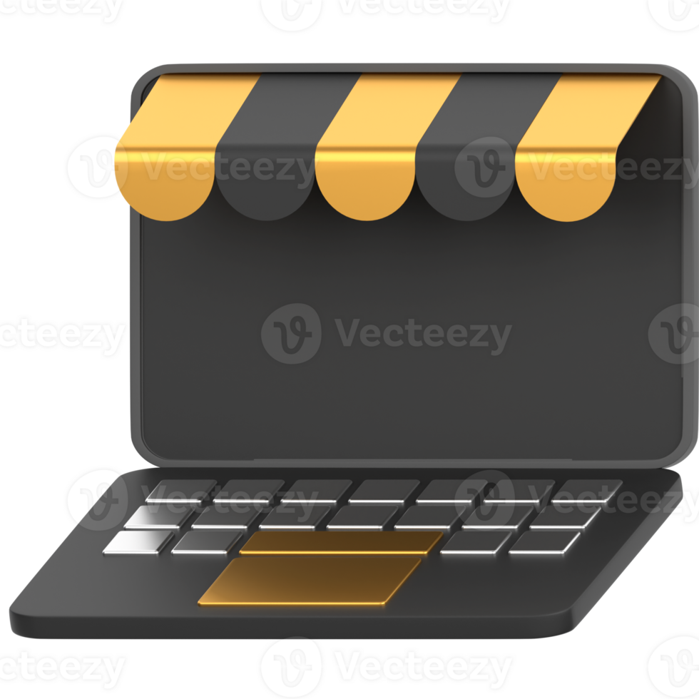 3d icon of online shopping png