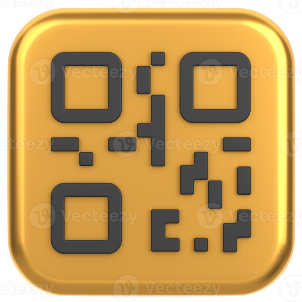 3d icon of a barcode sign 2 png