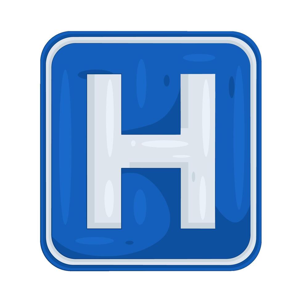 Illustration of Hospital sign vector