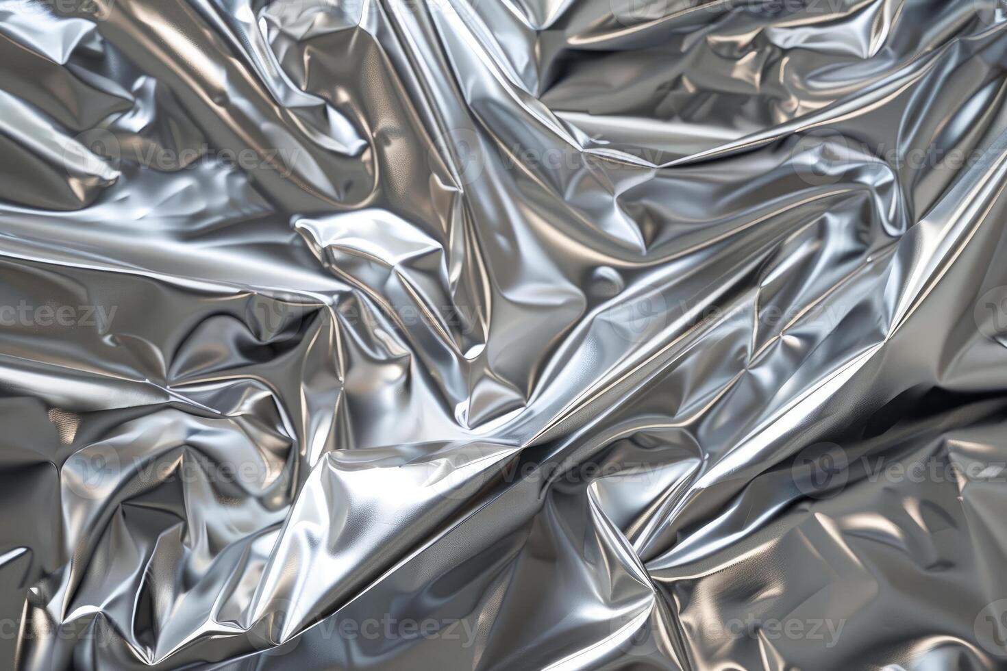 A close up of a shiny silver fabric photo