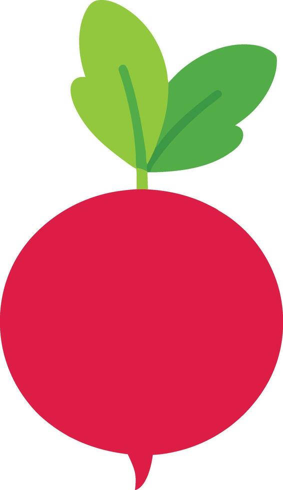 Modern Radish Design for Farm Fresh Concept Illustration vector