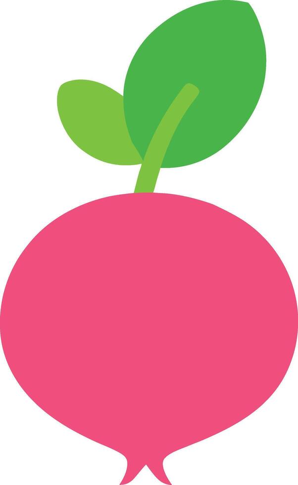 Bright Radish Art Perfect for Healthy Eating Projects vector