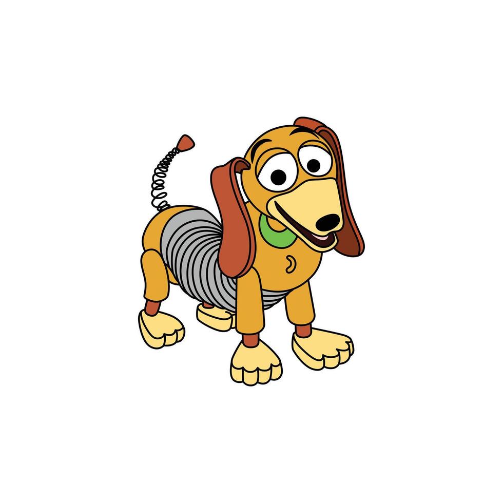 Slinky Dog Character vector