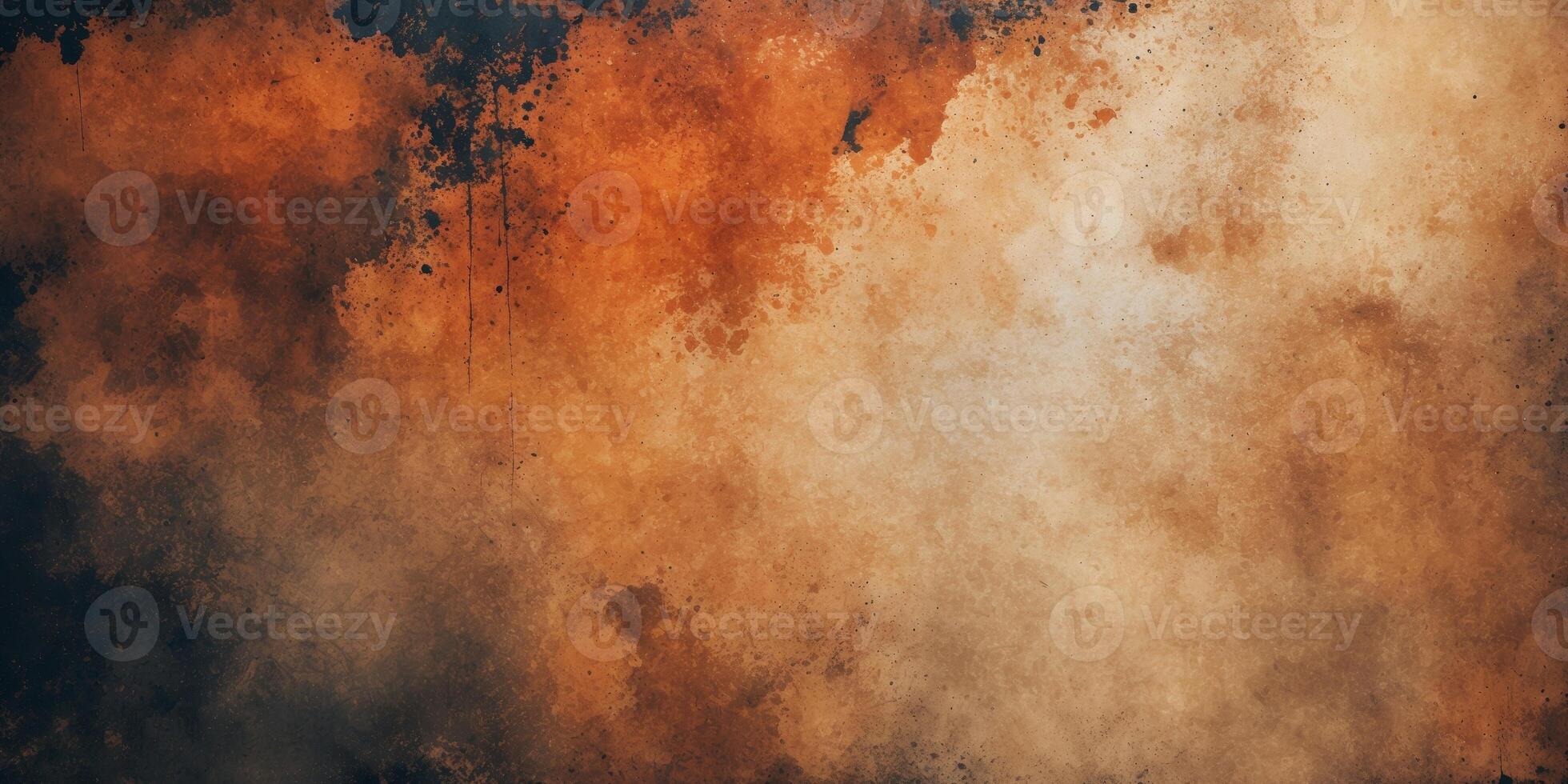 Textured grunge abstract background with earthy tones of brown and orange suitable for various design projects Copy Space photo
