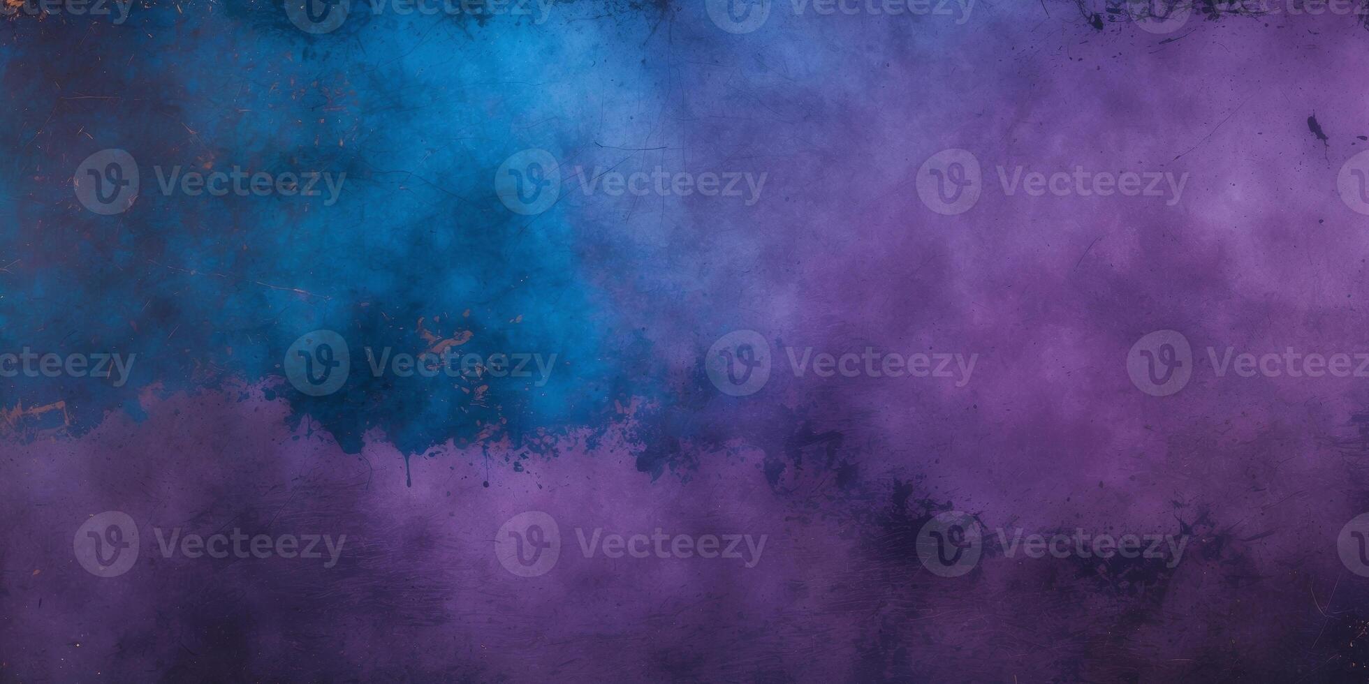 Abstract blue and purple gradient texture background with grunge effect photo
