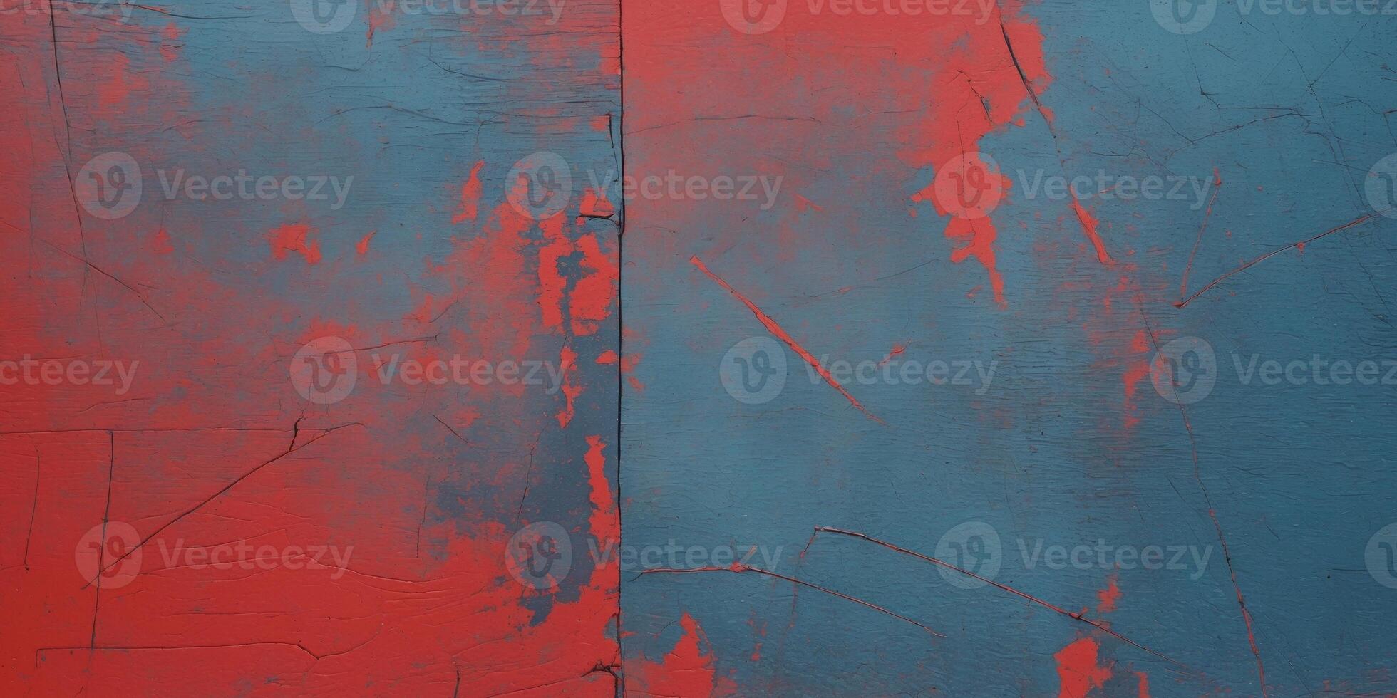Abstract grunge texture with red blue gradient and subtle scratches. photo