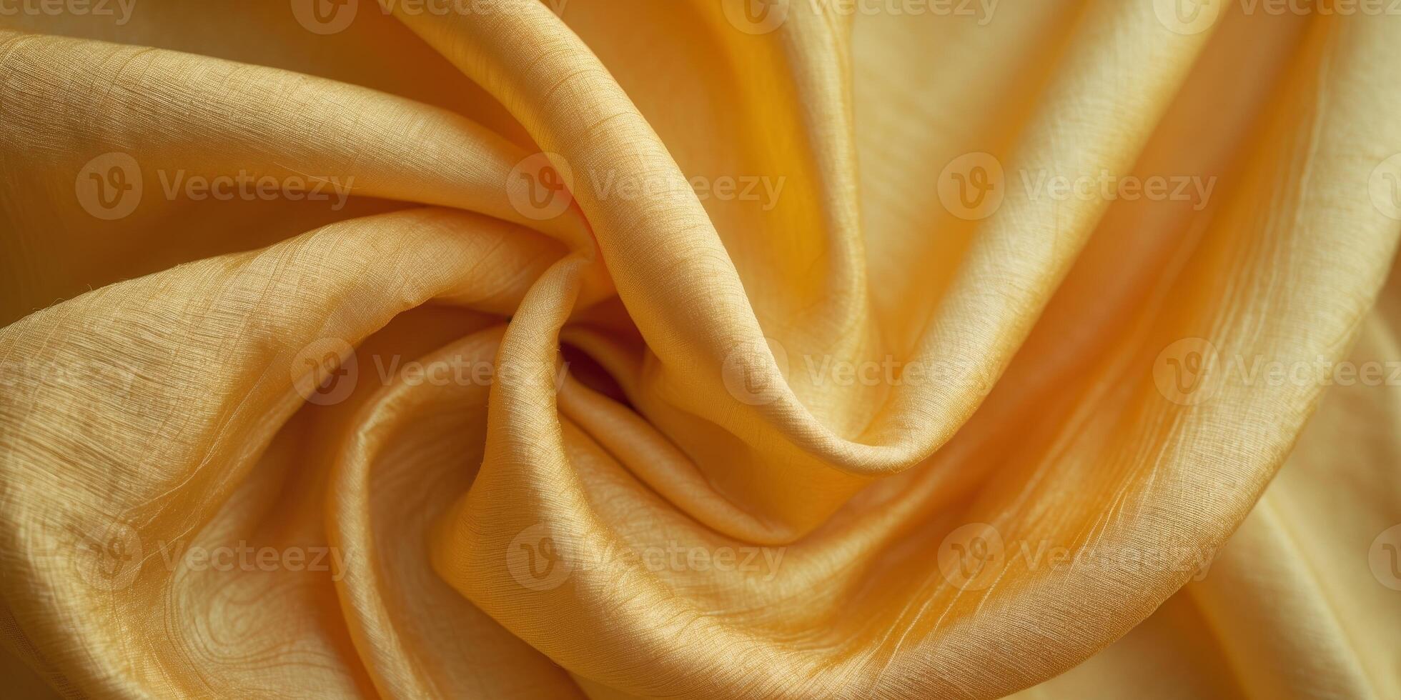 Orange yellow silk fabric texture background. photo