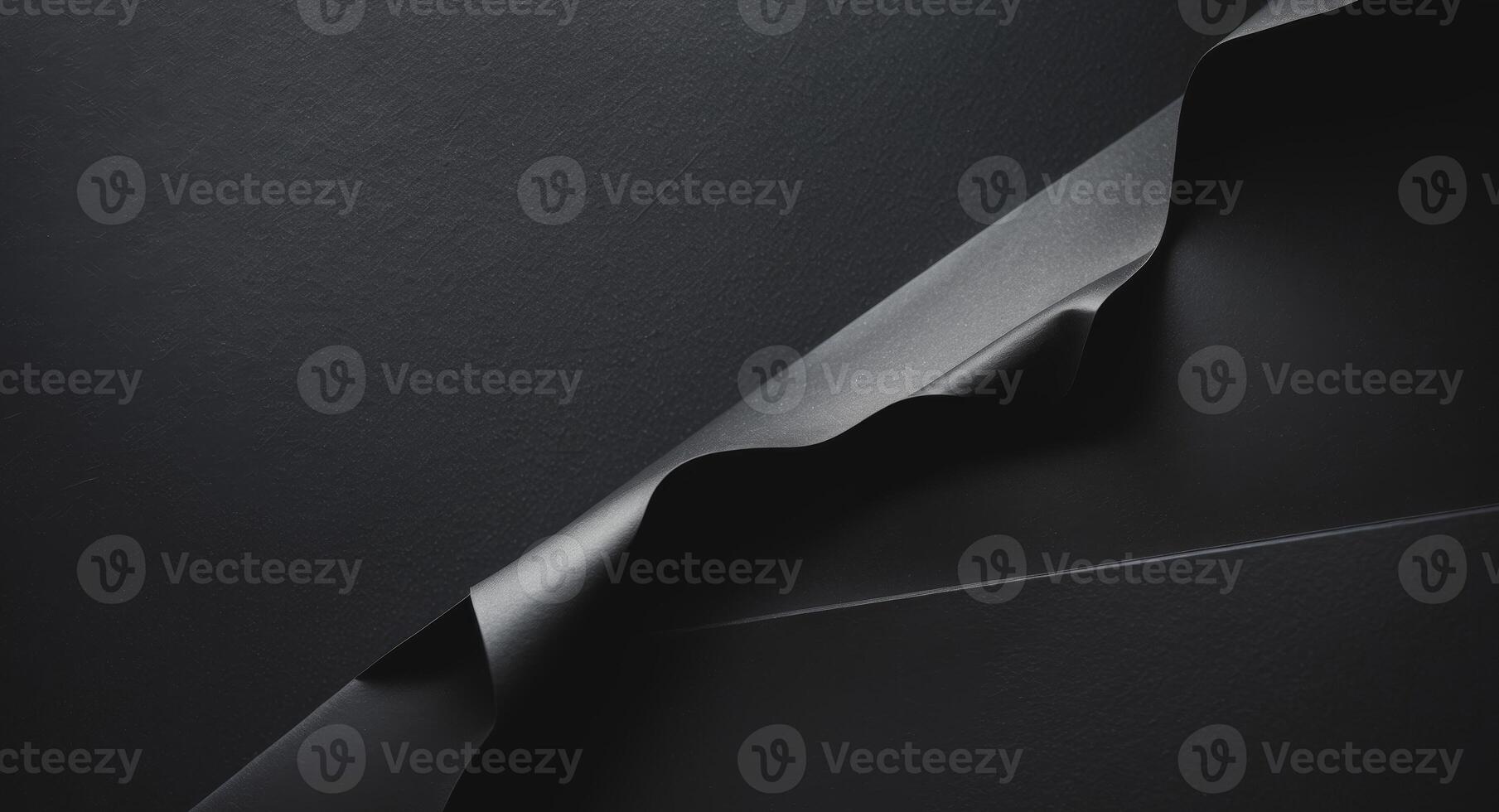 abstract dark surface black paper or card texture background. photo