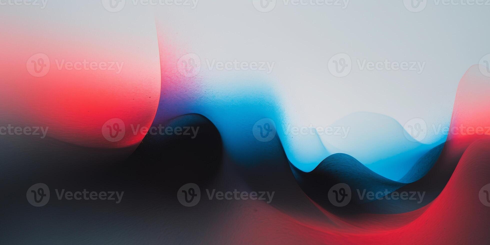Abstract gradient of deep black to vibrant red and blue hues. photo