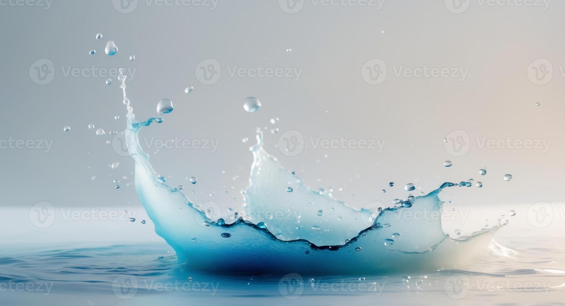 Design a watercolor splash with a gradient effect. photo