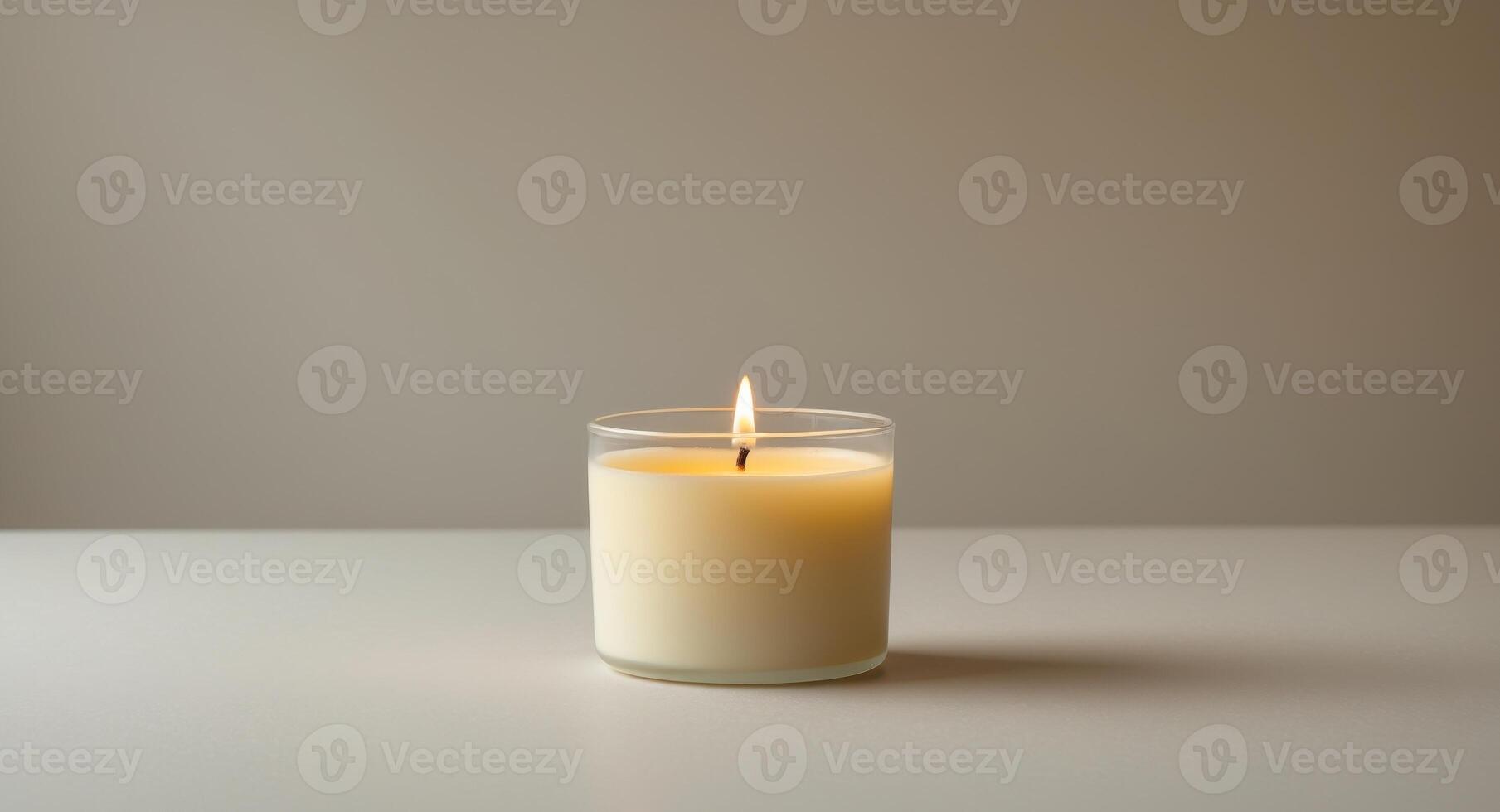 handmade candles made from natural soy wax. photo