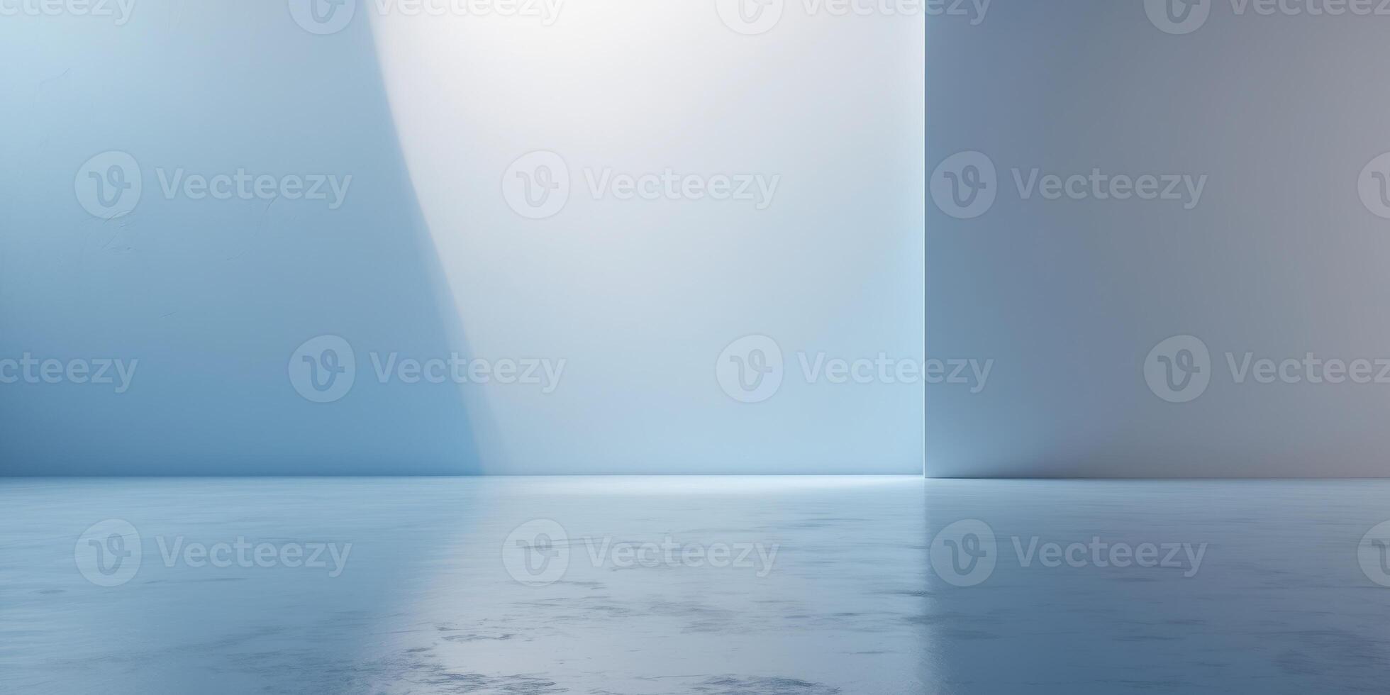 Abstract blue background showcasing a blurred floor with space for product display in a modern and clean design photo