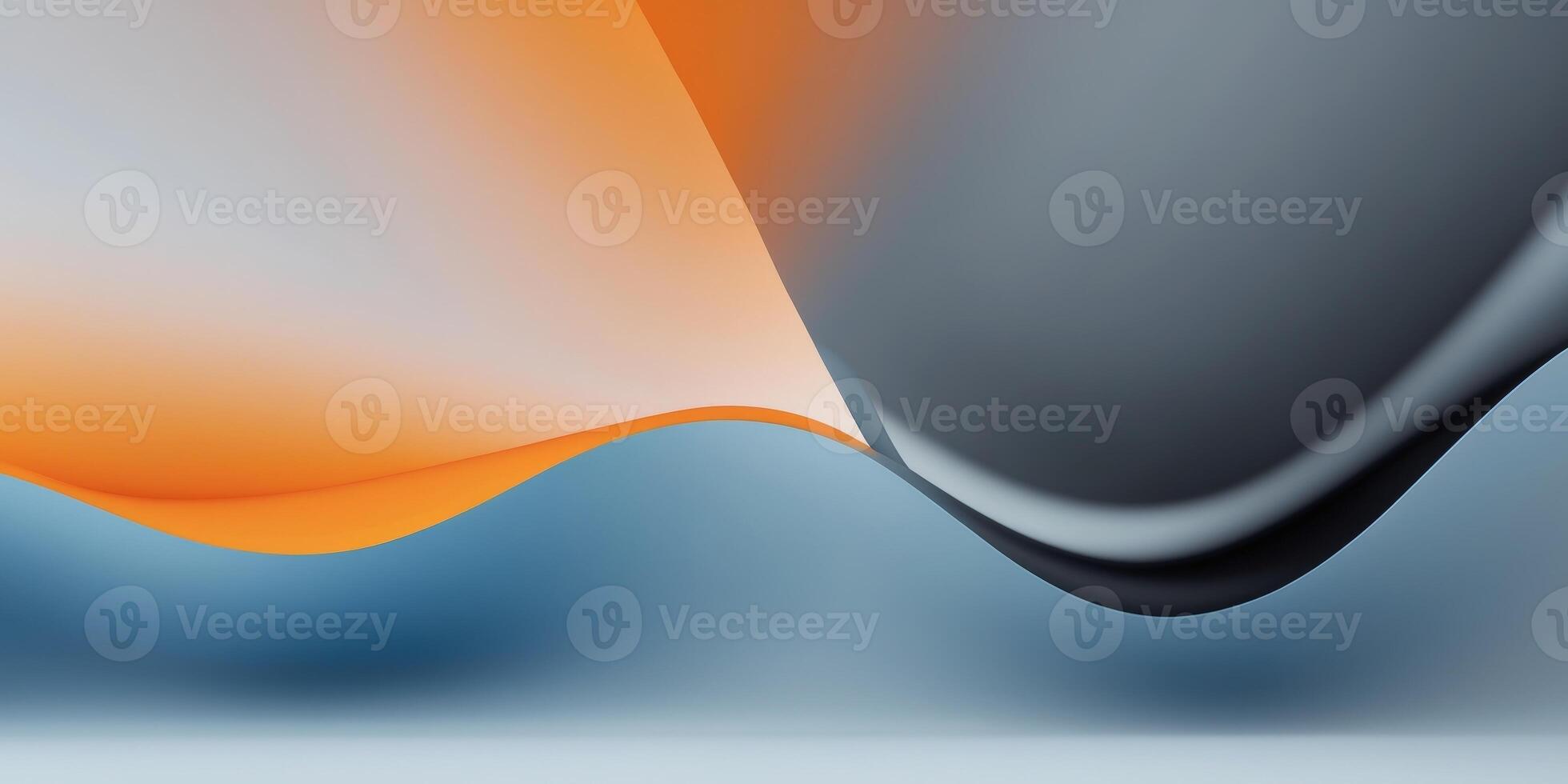 Abstract Gradient Background Orange Blue Gray Black Smooth Transition Design photo