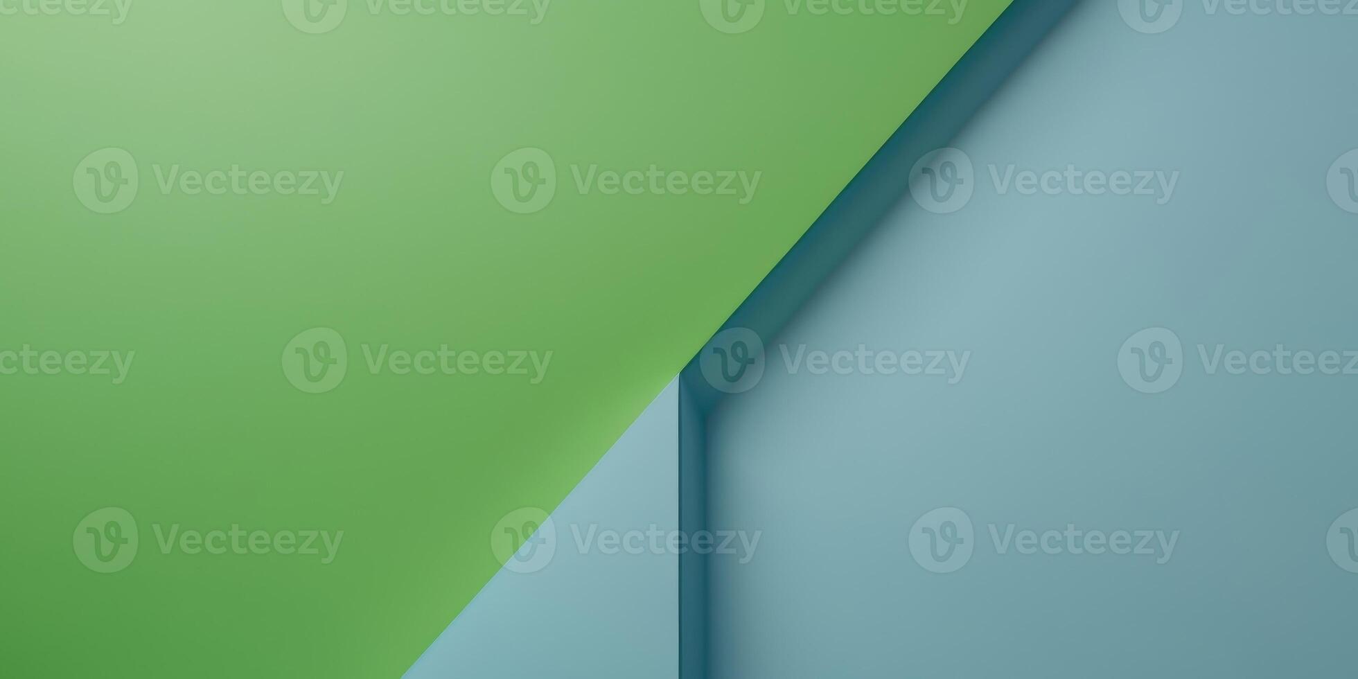 Green and blue background with a line in the middle. photo