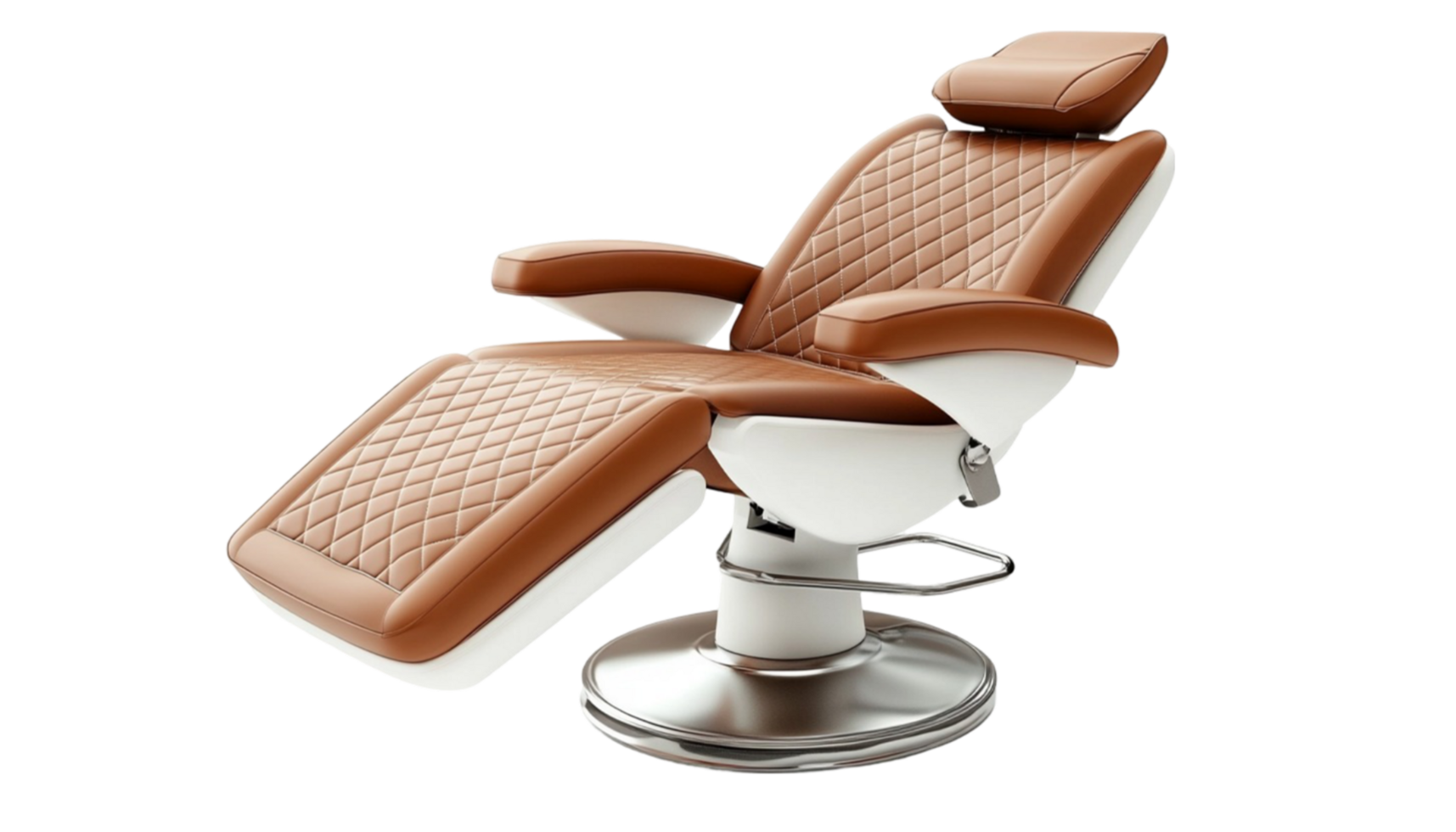 A stylish and comfortable beauty salon chair designed for relaxation placed png