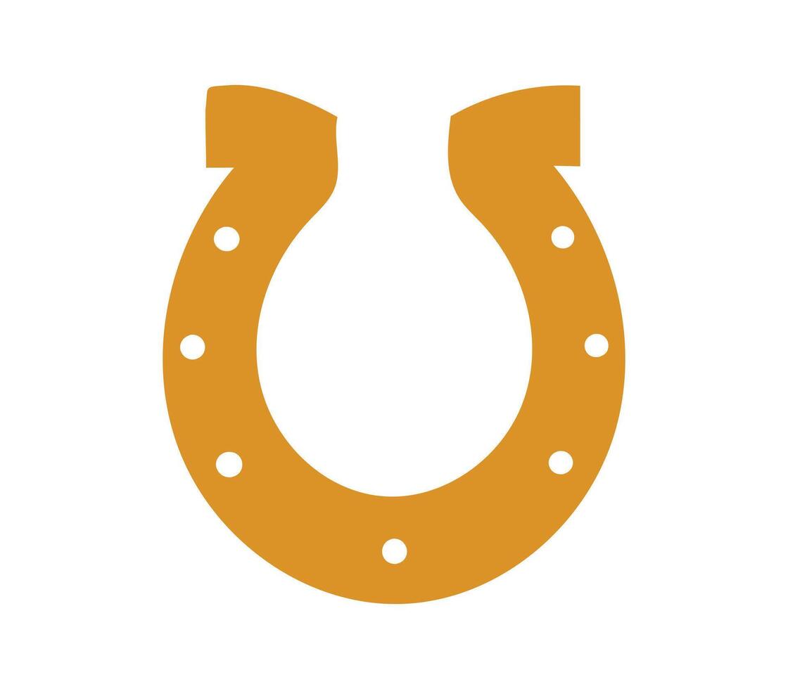 saint patrick horse shoe clipart vector
