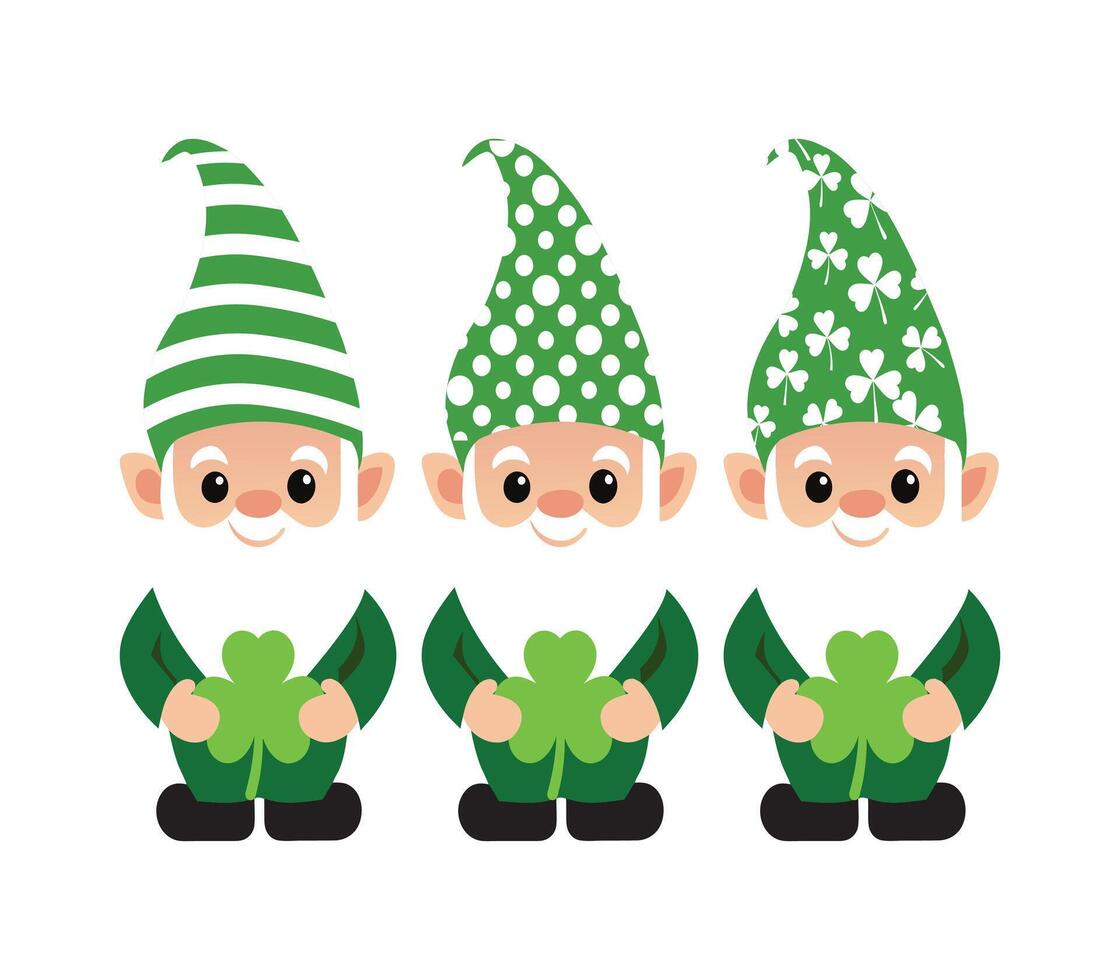 Saint Patrick's Day gnome Illustration Design vector