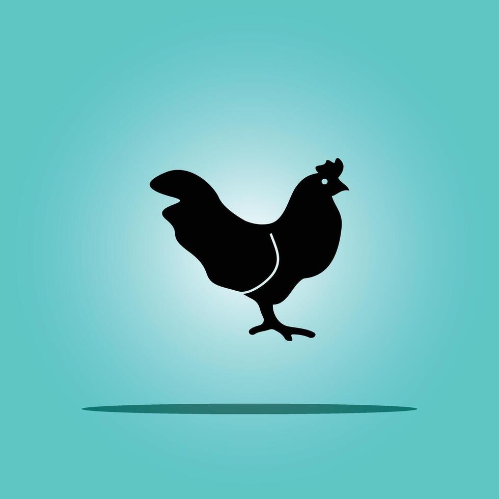 Hen illustration design vector