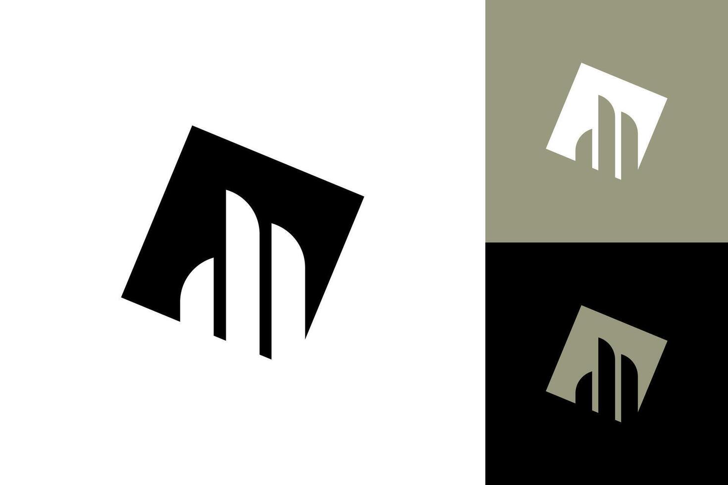 Building city icon logo simple skyscrapers construction business design . vector