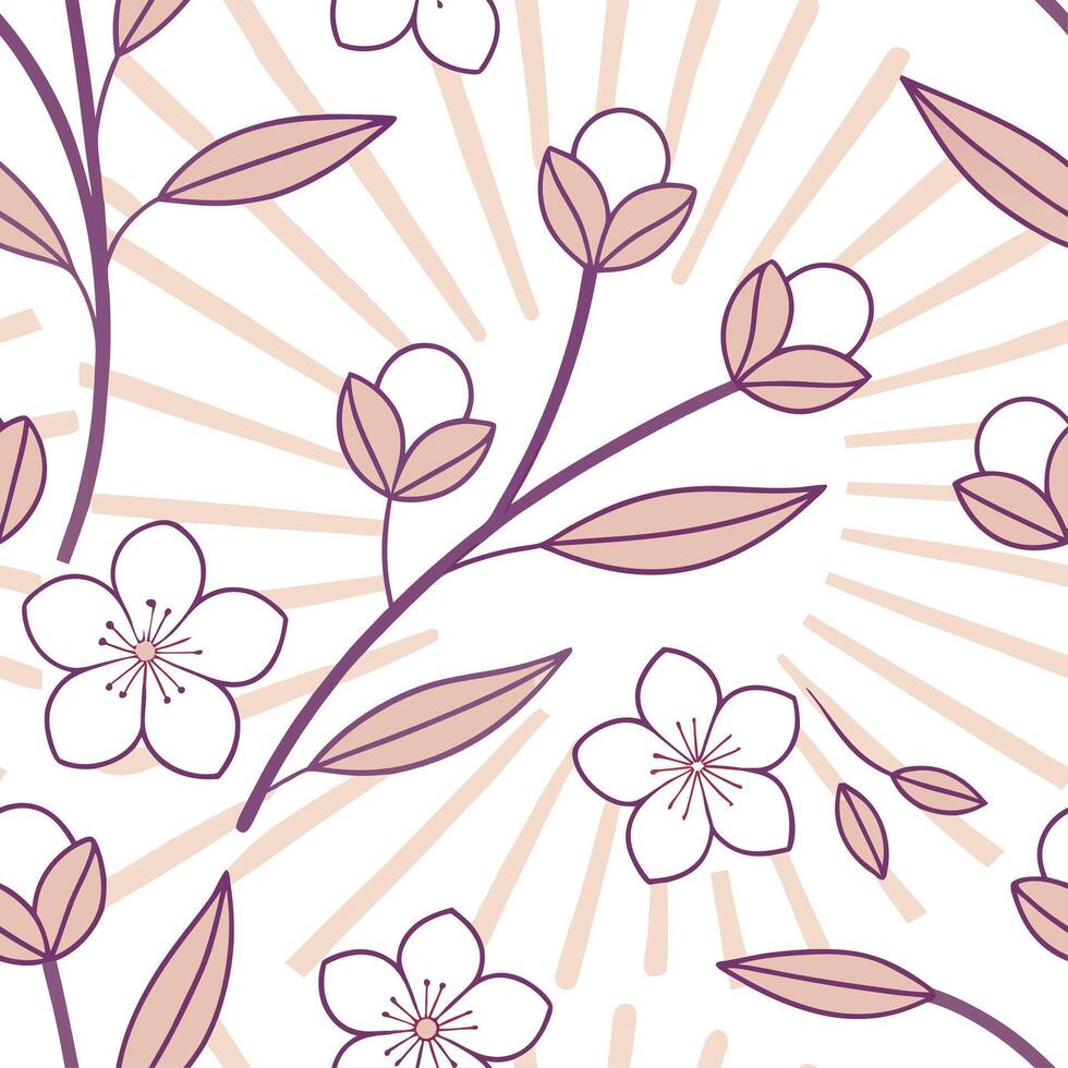 Elegant spring sunshine seamless pattern with soft light and pastel hues for sophisticated spring projects concept as Sophisticated spring sunshine pattern with soft light and past Cleans vector