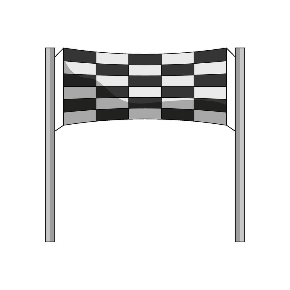 illustration of Starting Line vector