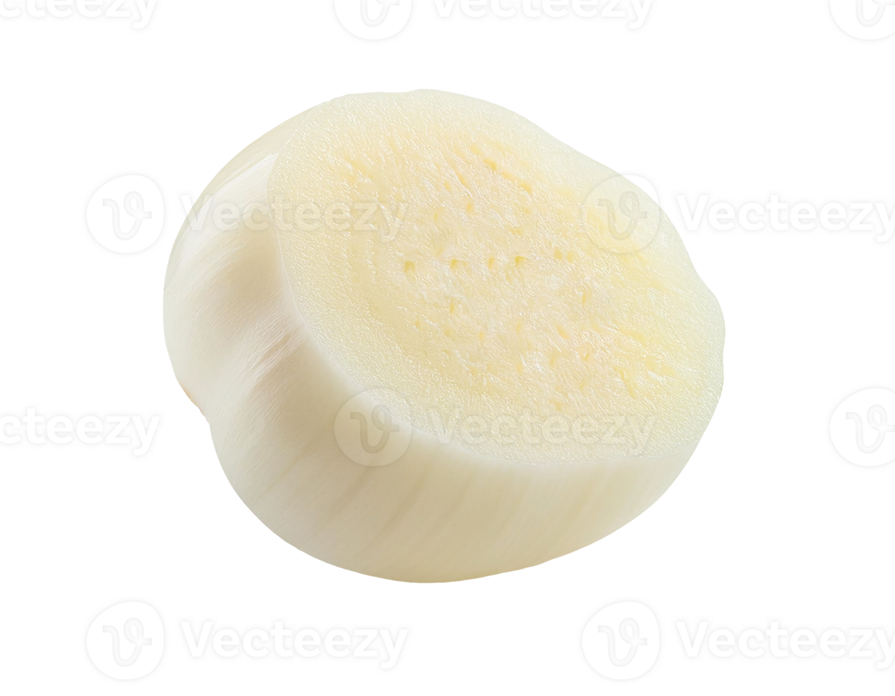fresh garlic slice, organic garlic wedge, raw garlic cut, aromatic garlic piece, healthy superfood on isolated background png
