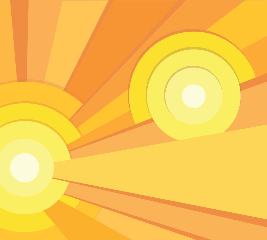 Golden Sunburst. Radiant Abstract Sunshine Rays Background vector