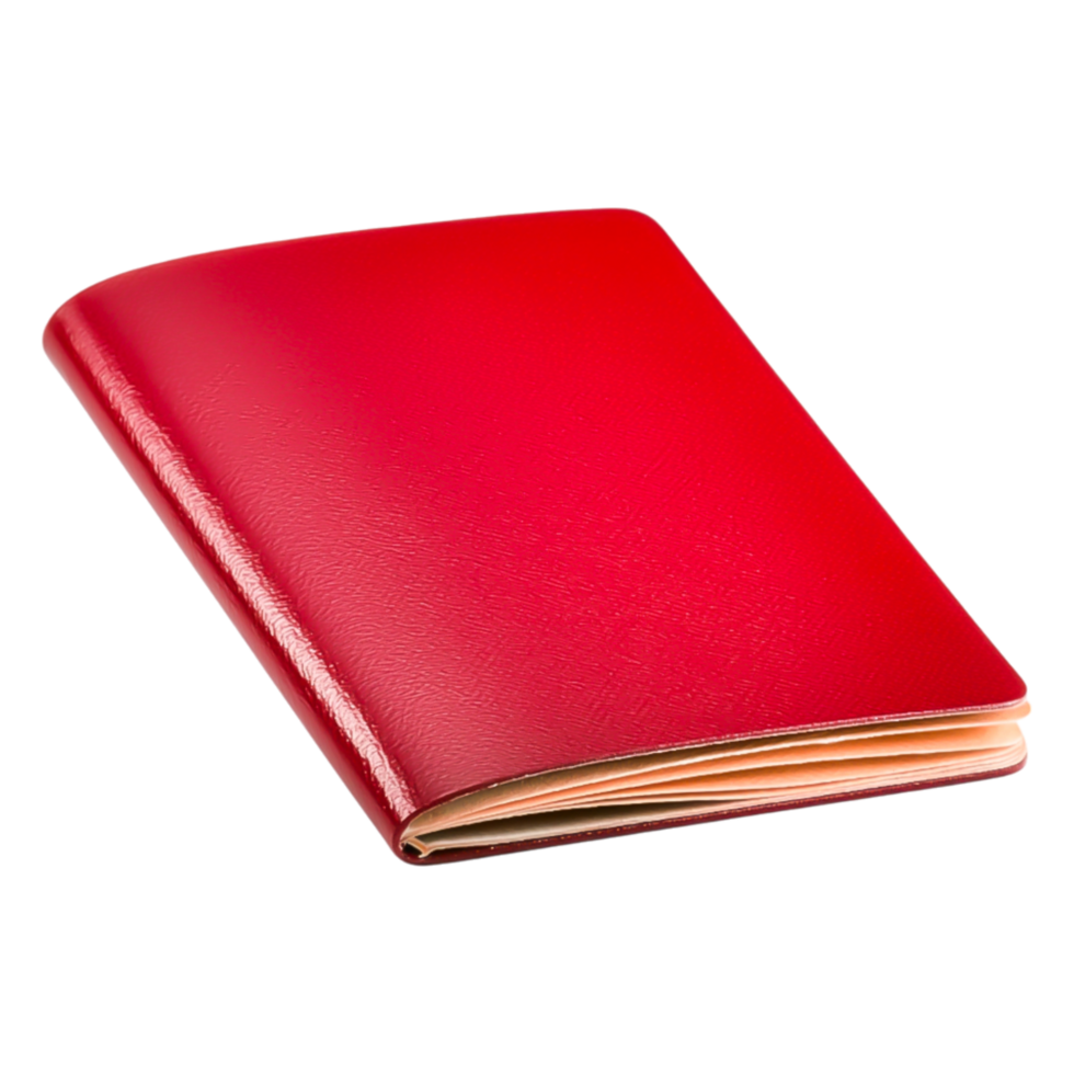 Bright Red Notebook for Creative Planning png