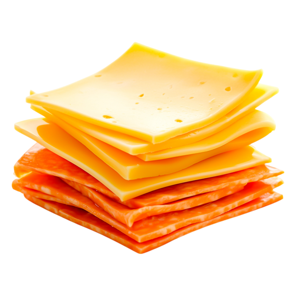 Layers of Swiss and Cheddar Cheese for Culinary Creations png