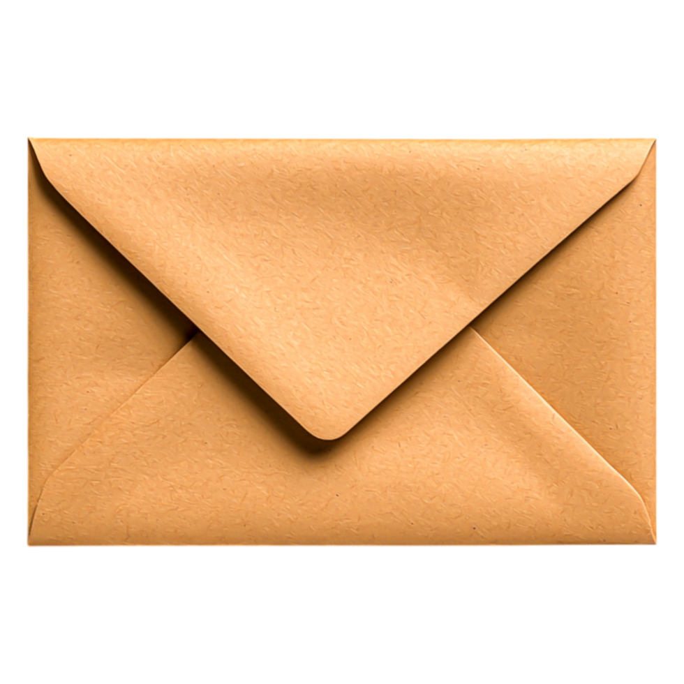 Classic Brown Envelope on for Mail and Correspondence png