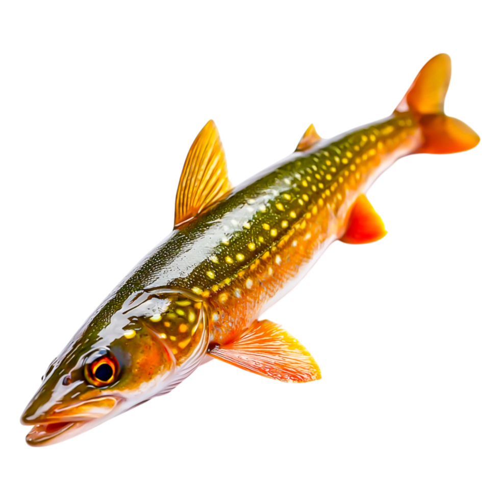 Freshwater Fish with Vibrant Colors in Natural Pose Captured Close-Up png